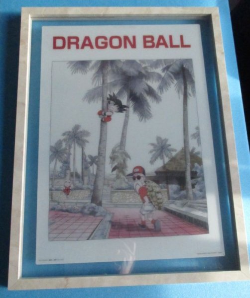 画像1: ドラゴンボール[鳥山明◎ビジュアルボード◎悟空クリリン亀仙人表紙額縁入ポスター]Dragon Ball [Akira Toriyama◎Visual Board◎goku krillin turtle hermit Framed Poster] (1)