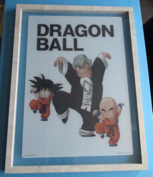 画像1: ドラゴンボール[鳥山明◎ビジュアルボード◎悟空クリリンジャッキーチュン額縁入ポスター]Dragon Ball [Akira Toriyama◎Visual Board◎Goku Krillin Jackie Chun Framed Poster] (1)