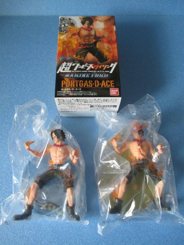 ワンピース[ポートガスDエース　フィギュア2体　ノーマル＆シークレット　超ワンピーススタイリング　マリンフォード]One Piece [Portgas  D Ace Figure 2 Normal & Secret Super One Piece Styling Marineford]